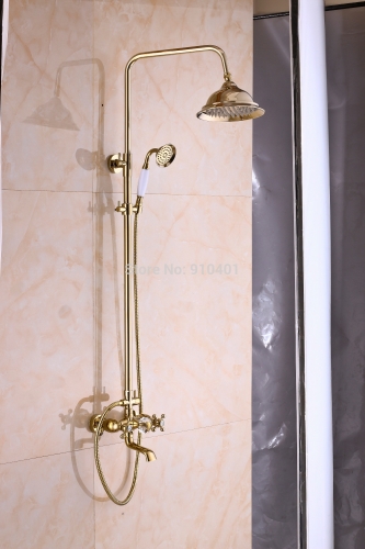 Wholesale And Retail Promotion Luxury Wall Mounted Rain Shower Faucet Bathtub Mixer Tap With Hand Shower Mixer