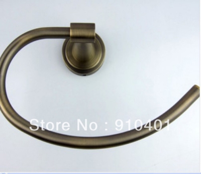 Wholesale And Retail Promotion NEW Antique Bronze Semi-circle Towel Ring Hanging Ring Towel Holder Towel Hanger [Towel bar ring shelf-4736|]