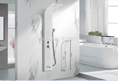 Wholesale And Retail Promotion NEW Marble Art Rain Shower Column Massage Jets Shower Panel Tub Mixer Hand Unit