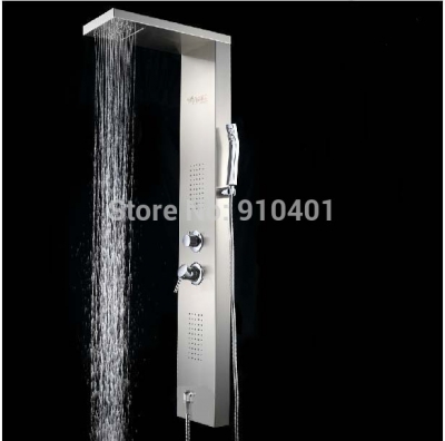 Wholesale And Retail Promotion NEW Modern Shower Column Shower Panel Waterfall Shower Massage Jets Hand Shower