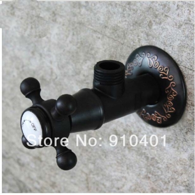 Wholesale And Retail Promotion Oil Rubbed Bronze Toilet Bathroom Angle Stop Valve Thread Accessories Wall Mount [Bath Accessories-601|]