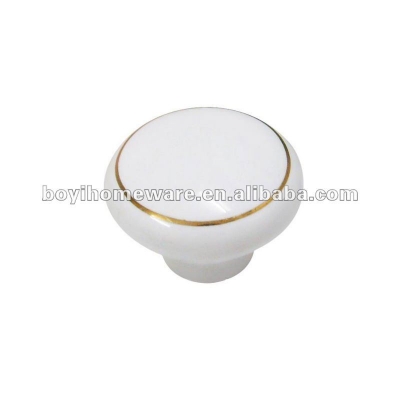 circal ring white ceramic knobs wholesale and retail shipping discount 100pcs/lot P0-1 [SingleHoleKnobs-587|]