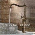 detachable Vintage fashion classical antique copper faucet pure copper wash basin hot and cold bronze color BU-317