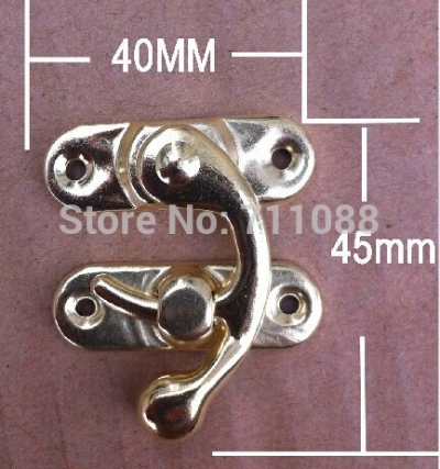 5 PCS/LOT Hot selling antique brass shackle lock horns hasp box buckle Box hardware accessories