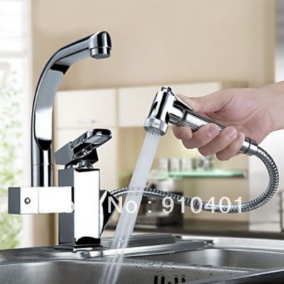 Factory Direct Sell Contemporary Two Spouts Single Handle Lever Kitchen Faucet Sink Brass Mixer Tap Chrome