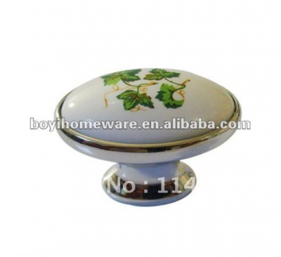 Green leaf cheap price kitchen knobs handles wholesale and retail shipping discount 100pcs/lot T59-PC