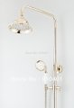 NEW Cheap With Hand Shower Wholesale And Retail Promotion Luxury Bathroom Rain Shower Faucet Set Golden Finishe Dual Handles