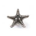 New classical European contracted style simple cupboard door drawer knobs ancient silver furniture handle/ top starfish pulls