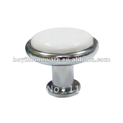 Ring silver zinc alloy ceramic knobs and handles wholesale and retail shipping discount 100pcs/lot Y0-PC