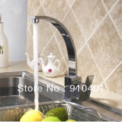 Wholesale And Retail Promotion Contemporary Chrome Brass Kitchen Bar Sink Faucet Single Handle Vessel Mixer Tap [Chrome Faucet-842|]