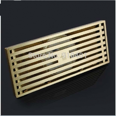 Wholesale And Retail Promotion Luxury Solid Brass 8" Bathroom Shower Drainer Square Waste Drainer Floor Drain