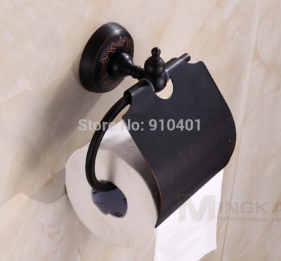 Wholesale And Retail Promotion Modern Oil Rubbed Bronze Toilet Paper Holder Roll Tissue Bar Holder Wall Mounted [Soap Dispenser Soap Dish-4214|]