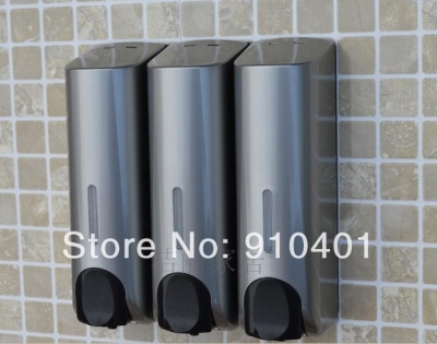 Wholesale And Retail Promotion NEW Bathroom Hotel ABS Wall Mounted Liquid Shampoo/ Soap Dispense 3 Soap Holder [Soap Dispenser Soap Dish-4202|]