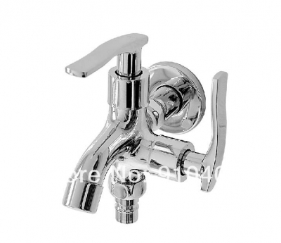 Wholesale And Retail Promotion NEW Bathroom Wall Mounted Chrome Brass Washing Machine Faucet Mop Pool Sink Tap