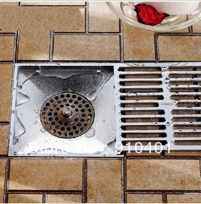 Wholesale And Retail Promotion Polished Chrome Stainless Steel Bathroom Shower Drain Washer Grate Waste Drain