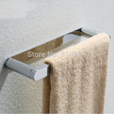 Wholesale And Retail Promotion Wall Mounted Bathroom Towel Rack Holder Dual Towel Bars Hangers [Towel bar ring shelf-5101|]