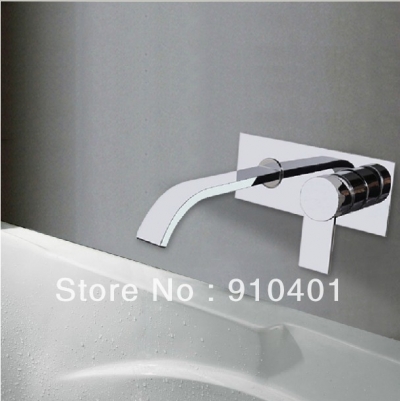 Wholesale And Retail Promotion Wall Mounted Waterfall Bathroom Basin Faucet Single Handle Sink Mixer Tap Chrome [Chrome Faucet-1214|]