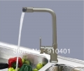 Wholesale And Retain Promotion NEW Brushed nickel Deck Mounted Kitchen Bar Sink Facuet Single Handle Mixer Tap