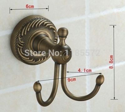 brass antique clothes robe hook / bathroom fittings / bathroom accessories
