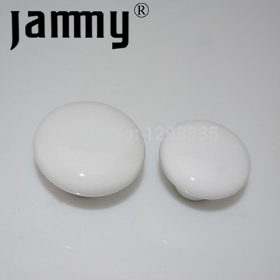 2pcs 2014 32MM Pure White Ceramic knobs furniture decorative kitchen cabinet handle high quality armbry door pull