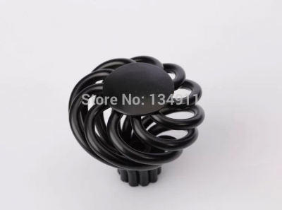 10pcs Black Round Birdcage Knobs Cabinet Children Cute Drawer Pulls and Handles Accessories Kids Baby Bedroom Wholesale