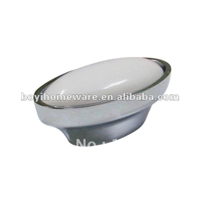 Boat shaped ceramic/ classic drawer furniture/ stoneware door cabinet handles knobs AT0-PC [SilverZincAlloyHandlesandKnobs-556|]