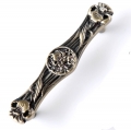 Classical antique bronze high grade zinc alloy flower knob European style furniture handle for cabinet/drawer/closet