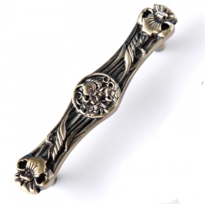 Classical antique bronze high grade zinc alloy flower knob European style furniture handle for cabinet/drawer/closet [Ancient silver knobs-59|]