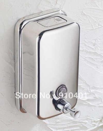 Contemporary bathroom Stainless Steel 800ml Liquid Soap Dispenser Wall Mount [Soap Dispenser Soap Dish-4304|]