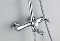NEW Wall Mounted Bathroom Tub Faucet Chrome FINISHED rotatable Shower Set ABS showerhead with ABS HAND SHOWER