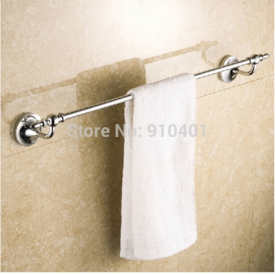 Wholesale And Retail Promotion Bathroom Modern Polished Chrome Brass Towel Rack Holder Single Towel Bar Hanger