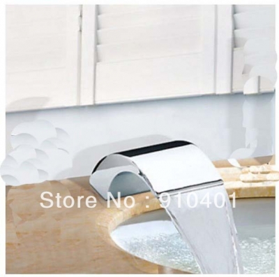 Wholesale And Retail Promotion Chrome Brass Deck Mounted Waterfall Bathroom Tub Faucet Spout Replacement Faucet