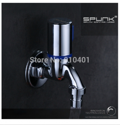 Wholesale And Retail Promotion Chrome Brass Wall Mounted Washing Machine Faucet Single Handle Mop Pool Faucet