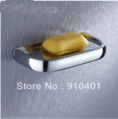 Wholesale And Retail Promotion Modern Wall Mounted Chrome Brass Square Soap Dishes Bathroom Soap Dish Holder [Soap Dispenser Soap Dish-4253|]