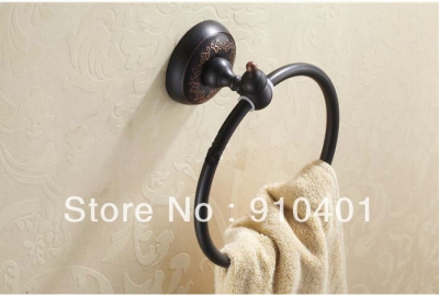 Wholesale And Retail Promotion Oil Rubbed Bronze Wall Mounted Towel Rack Holder Shower Towel Ring Bar Holder [Towel bar ring shelf-5016|]