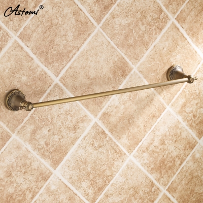 60cm Antique towel bar single, copper bathroom accessories, bath towel bars [BathroomHardware-176|]