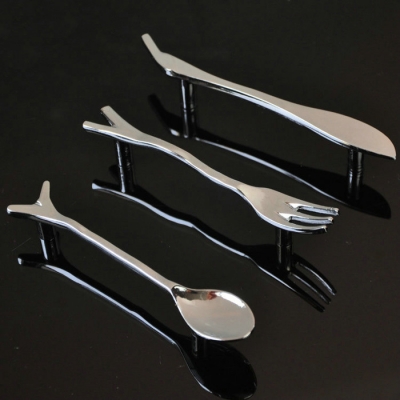 6PCS/Lot Retro Tableware Knife/Spoon/Fork Zinc Alloy Kitchen Cupboard Cabinet Wardrobe Door Drawer Pull Handle [ZincAlloyKnobs-305|]