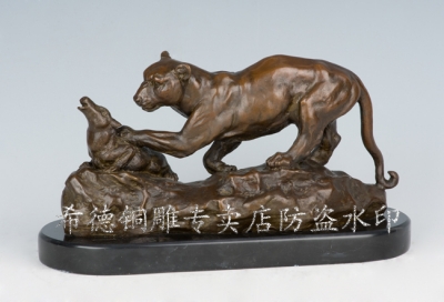Bronze sculpture, quality decoration bronze sculpture, animal sculpture crafts dw-075