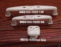 Ivory White Golden MBS103-1025-128 Modern Cabinet Wardrobe Cupboard Drawer Pulls Handles 5.04