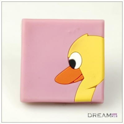 Pink Duck Kids Cartoon Knob ,Nursery Decor /sweet girl Handle Pulls/ Children door pull [KidsHandles-676|]