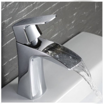 Wholesale And Retail Promotion Elegant Bath Waterfall Basin Faucet Single Handle Vanity Sink Mixer Tap Chrome