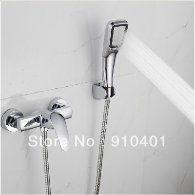Wholesale And Retail Promotion Luxury Wall Mounted Bathroom Shower Faucet Set Single Handle Shower Mixer Tap [Chrome Shower-2344|]