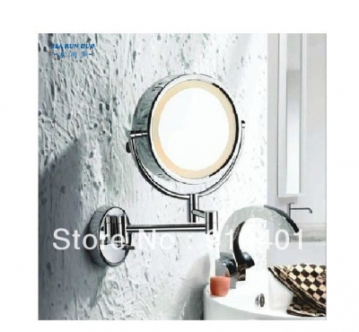 Wholesale And Retail Promotion NEW Luxury Wall Mounted 3x Magnifying Bathroom Mirror LED Makeup Cosmetic Mirror [Make-up mirror-3615|]