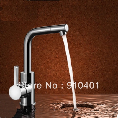 Wholesale And Retail Promotion Swivel Spout Single Handle Bathroom Basin Faucet Sink Mixer Tap Chrome Finish [Chrome Faucet-1561|]