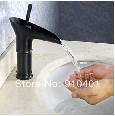 Wholesale and Retail Promotion Oil Rubbed Bronze Waterfall Bathroom Faucet Swivel Handle Vanity Sink Mixer Tap [Oil Rubbed Bronze Faucet-3776|]