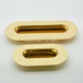 round corner golden brushed finish 64mm zinc alloy cabinet pulls 64g with 2 screws for drawers furniture kitchen cabinet