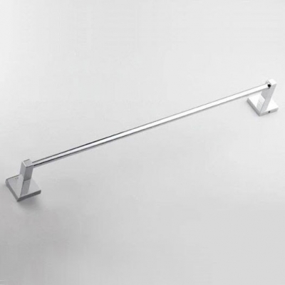 sHigh top quality Modern simple style All Copper Metal Towel bar Chrome Towel rack Free shipping