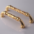 European style Classical real 24k golden high grade zinc alloy knob furniture handle for cabinet/drawer/closet