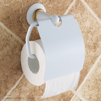 Gold White toilet paper holder, Waterproof toilet paper holder, bathroom hardware [BathroomHardware-172|]