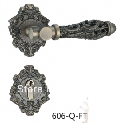 Modern Classical zinc alloy handle door lock European style Antique brown handle lockset [Fission lock-603|]